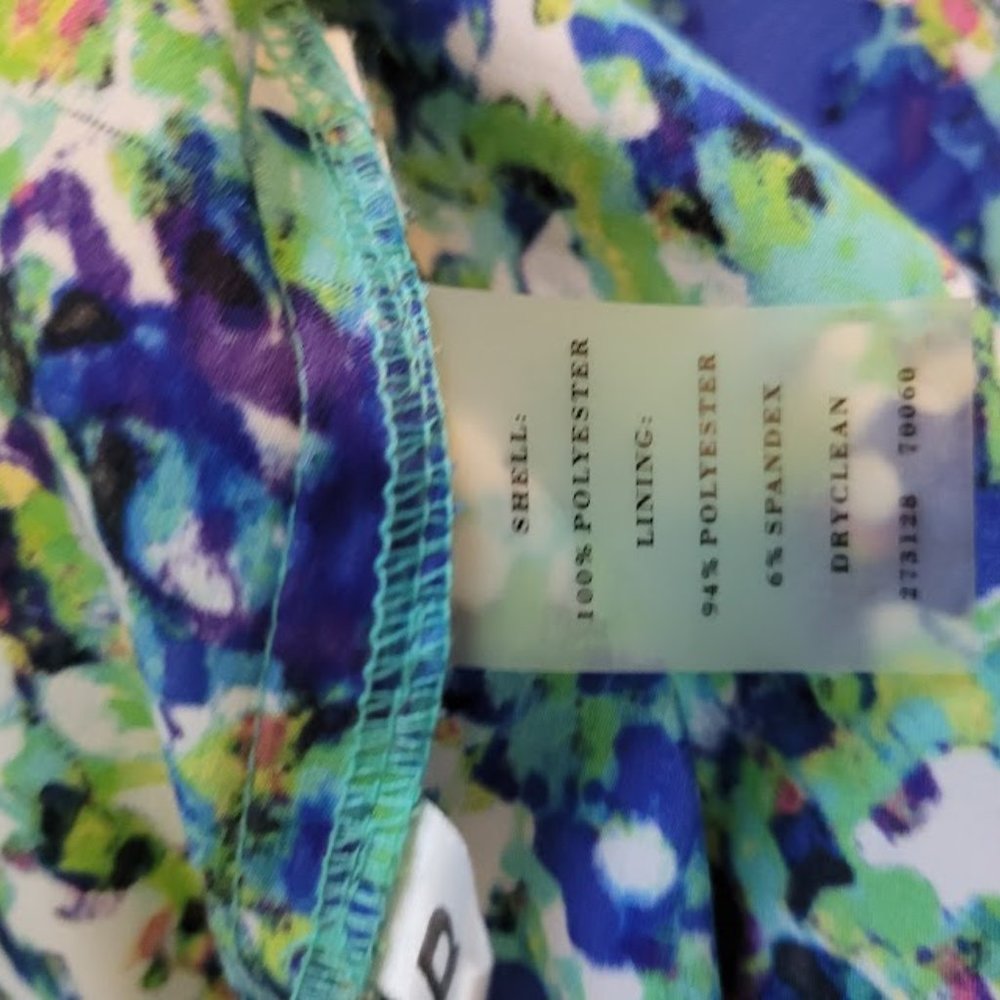 Ann Taylor Sz 2 Petite Crew Neck Dress w/ High-Low Hem - Picture 3 of 4